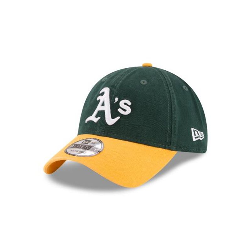 MLB Oakland Athletics Core Classic 9Twenty Adjustable (YUI7258) - Green New Era Caps